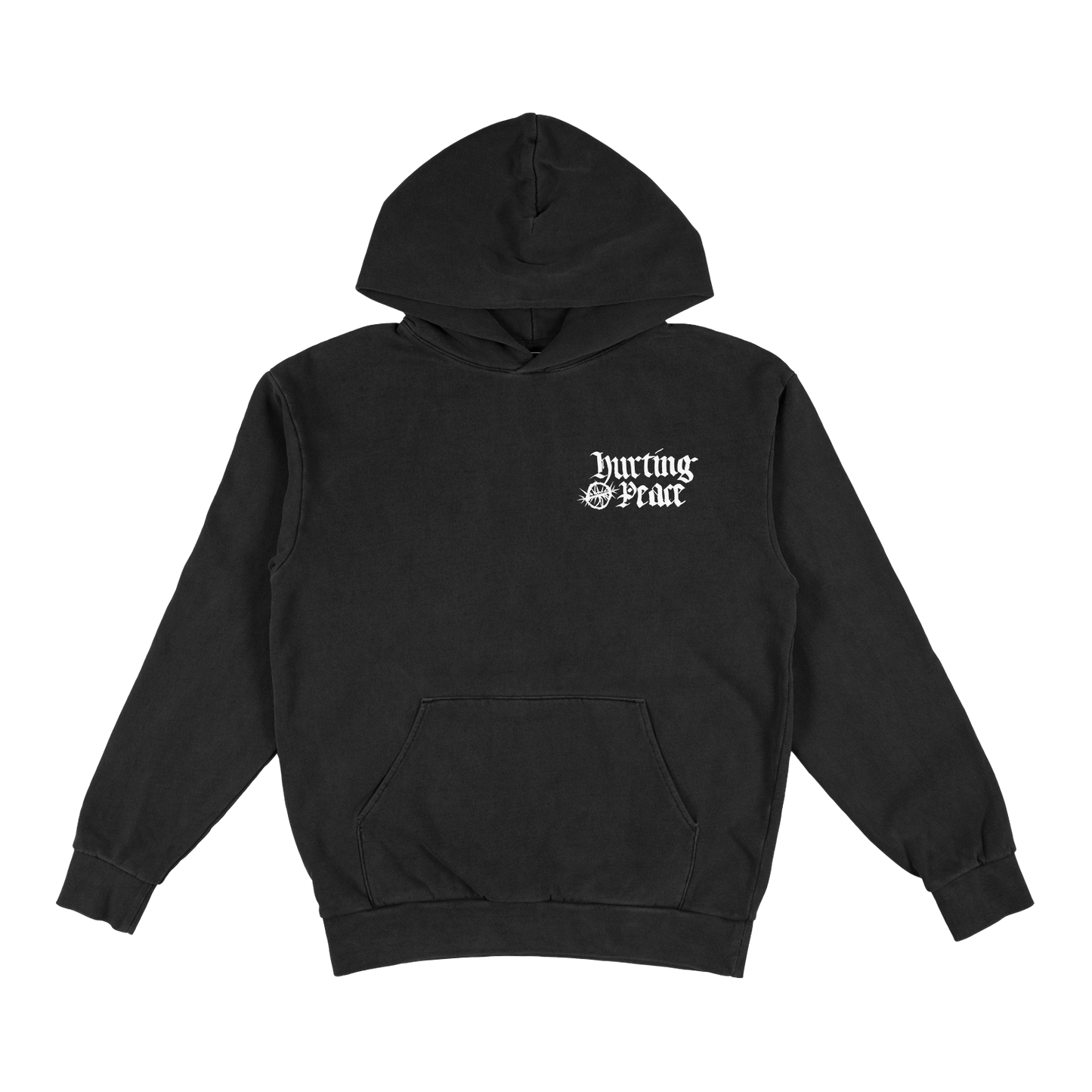 Peaceful Black Hoodie - HurtingPeace