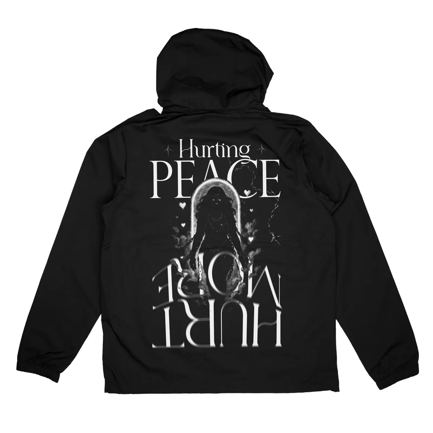 Aether Black Anorak Windbreaker - HurtingPeace