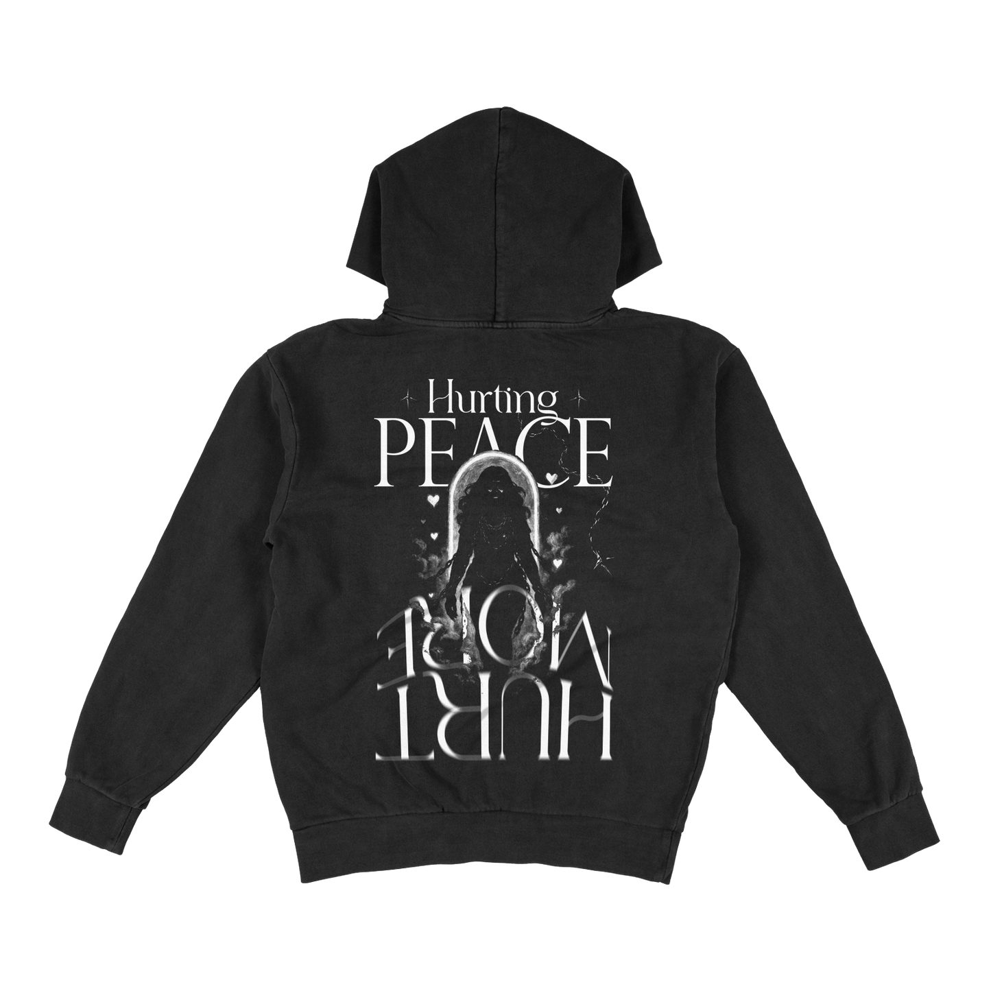 Aether Black Hoodie - HurtingPeace