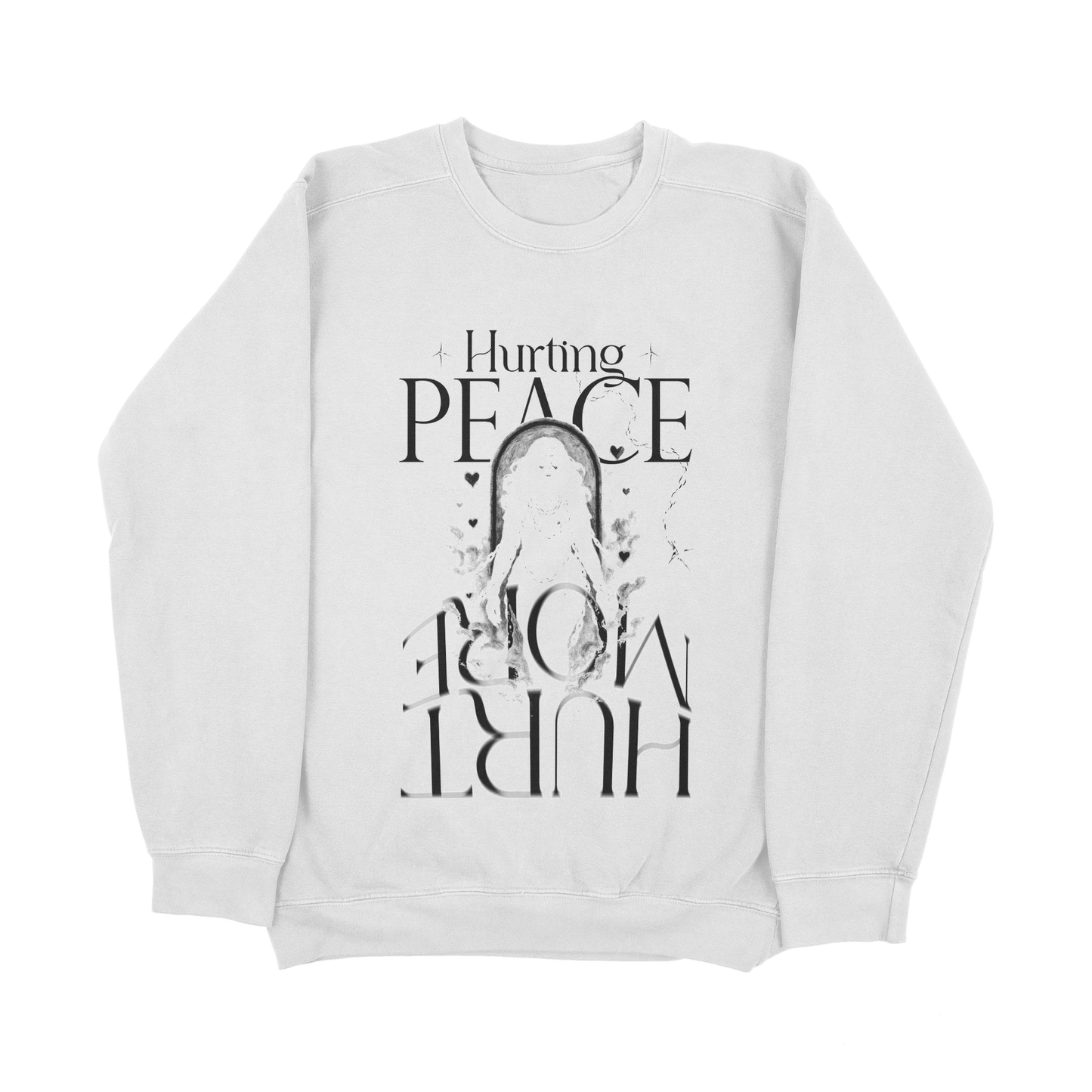 Aether White Sweatshirt - HurtingPeace