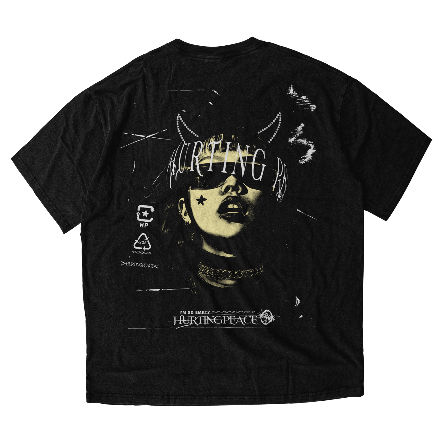 Empty Black Tee - HurtingPeace