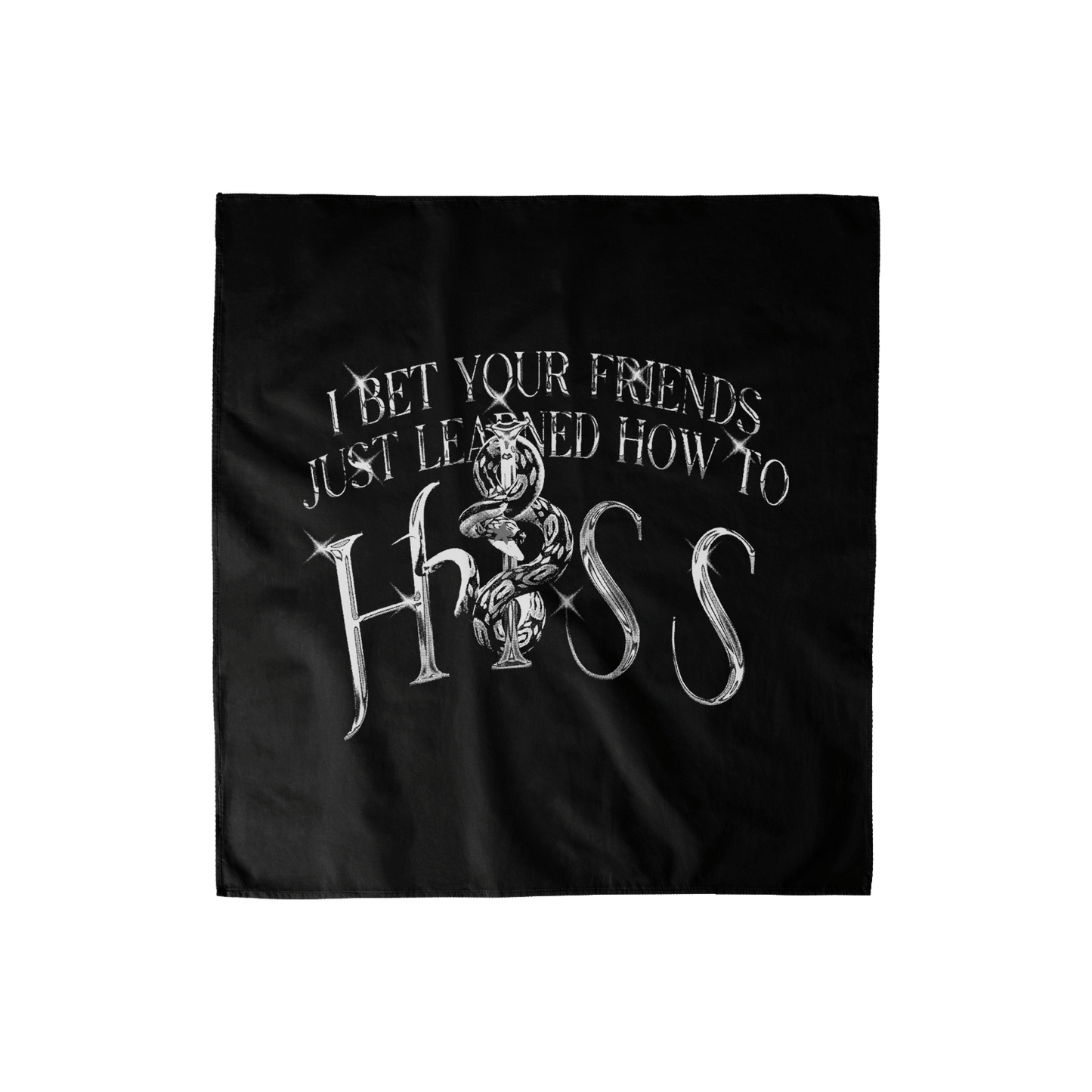 Hiss Black Bandana - HurtingPeace