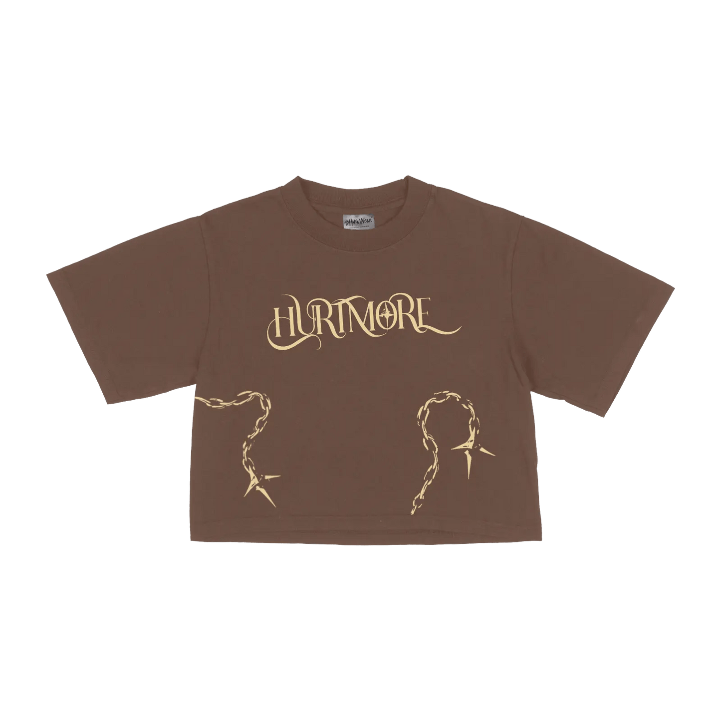 HURTMORE Brown Crop Top - HurtingPeace