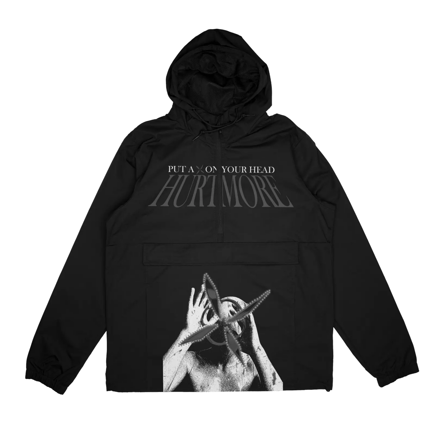 X - AXIS Black Anorak Windbreaker - HurtingPeace