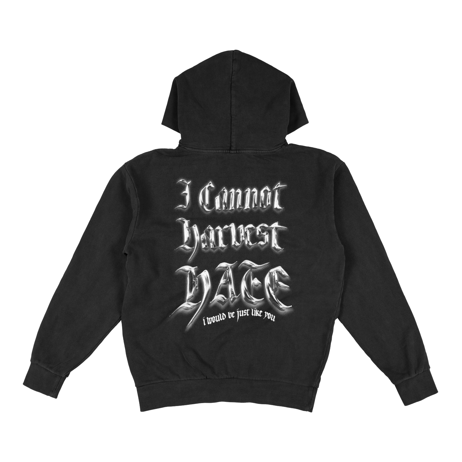 Peaceful Black Hoodie - HurtingPeace