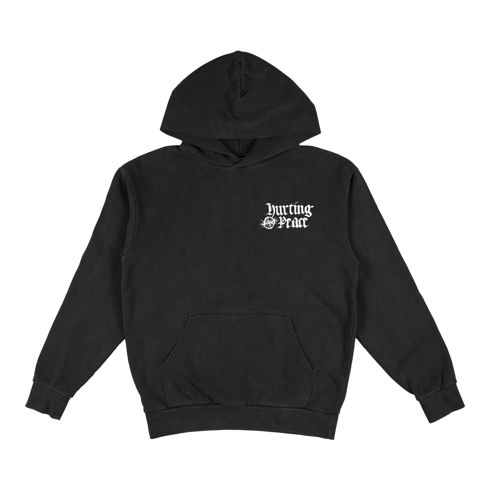 Peaceful Black Hoodie - HurtingPeace