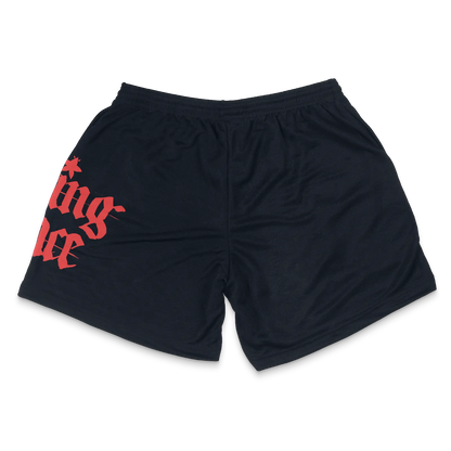 HURTMORE Navy Poly Shorts - HurtingPeace