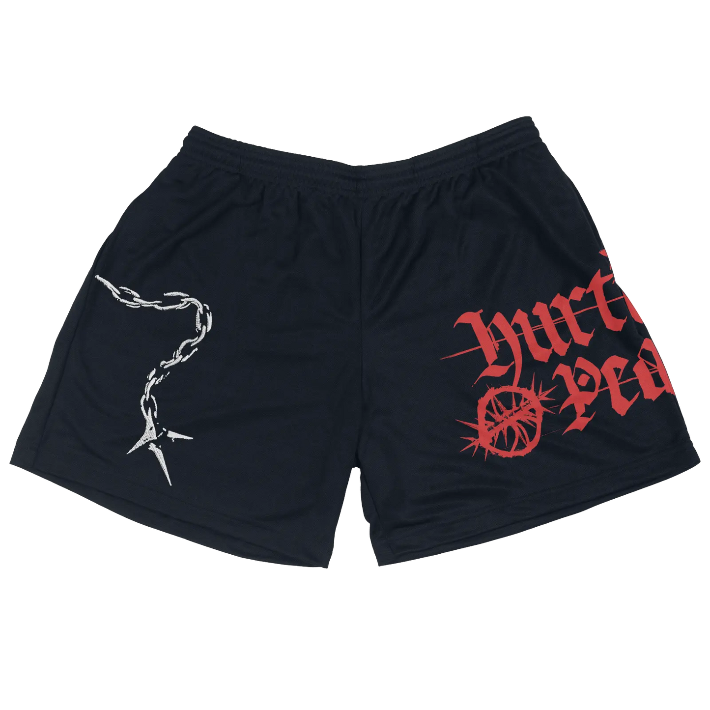 HURTMORE Navy Poly Shorts - HurtingPeace