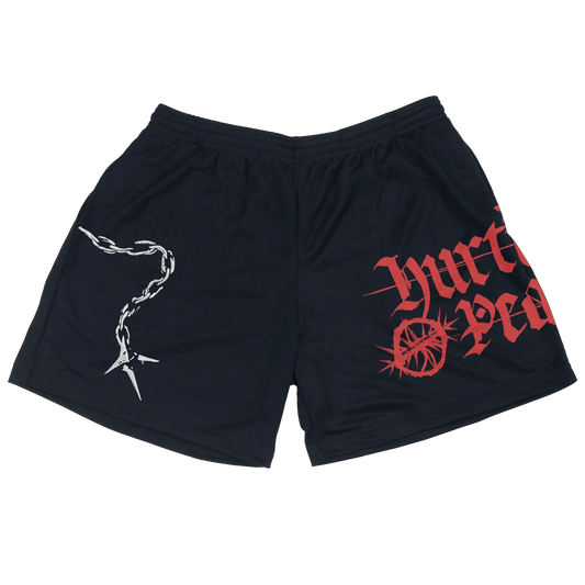 HURTMORE Navy Poly Shorts - HurtingPeace