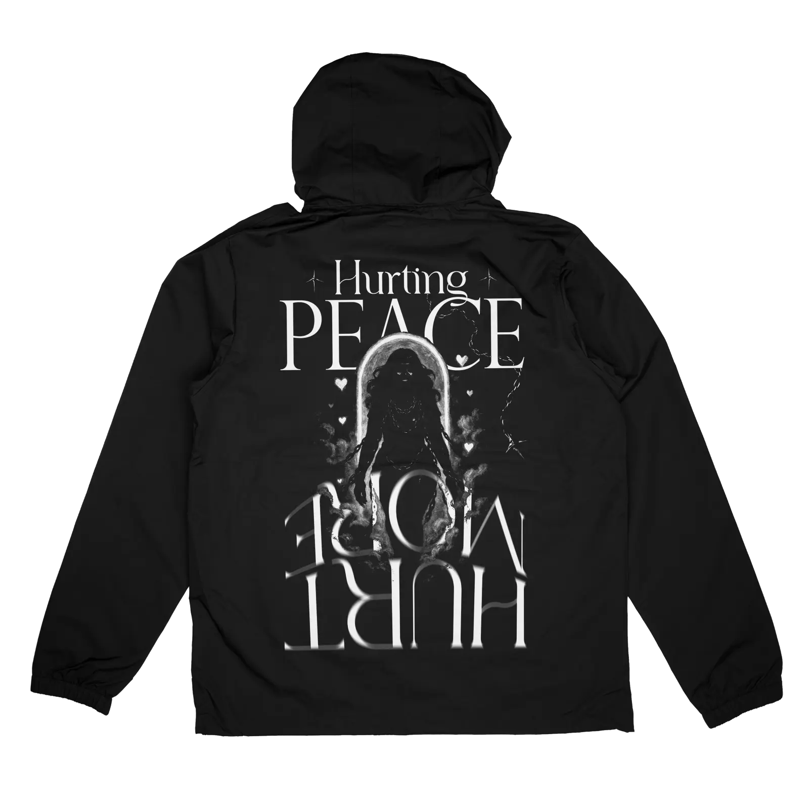Aether Black Anorak Windbreaker - HurtingPeace