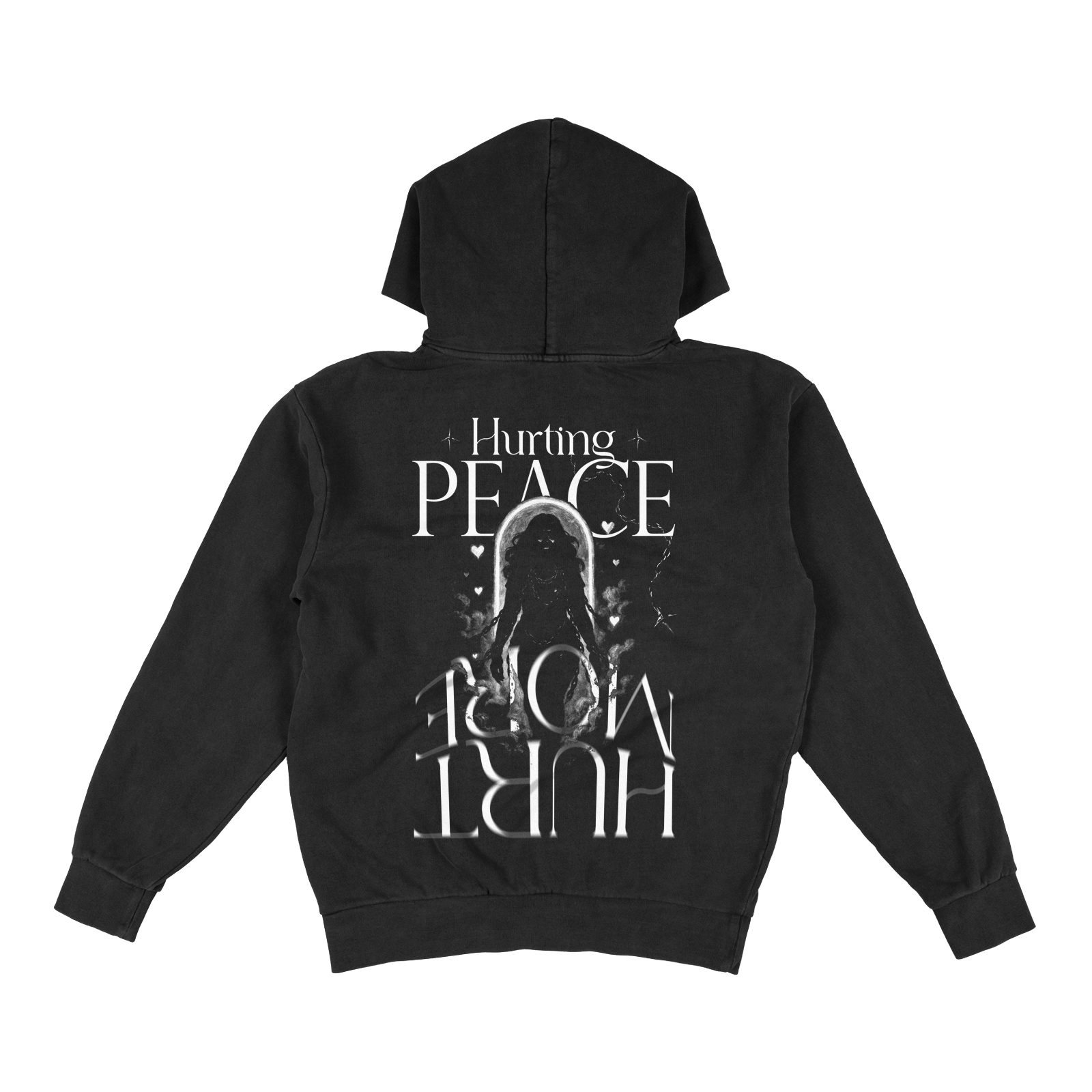 Aether Black Hoodie - HurtingPeace