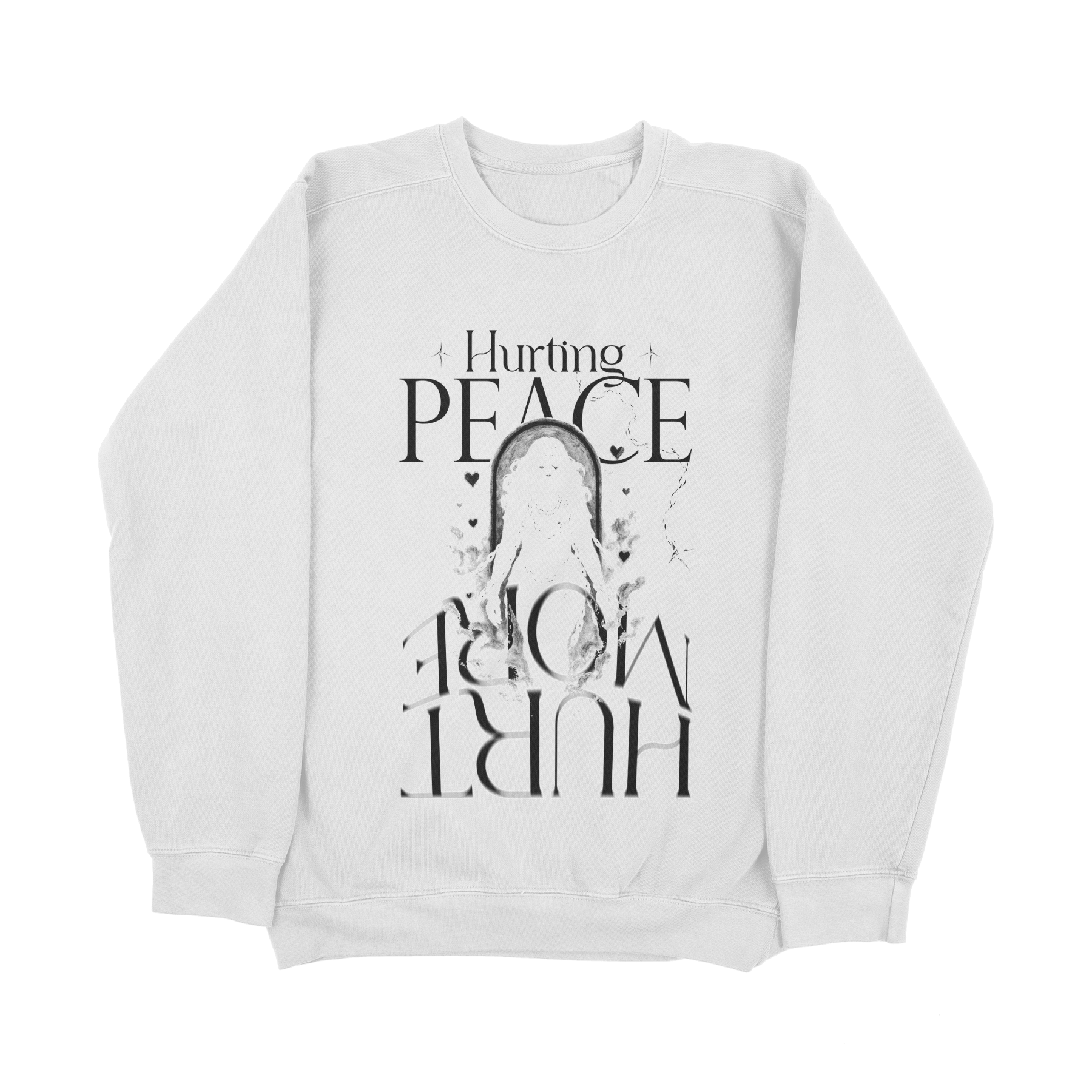 Aether White Sweatshirt - HurtingPeace