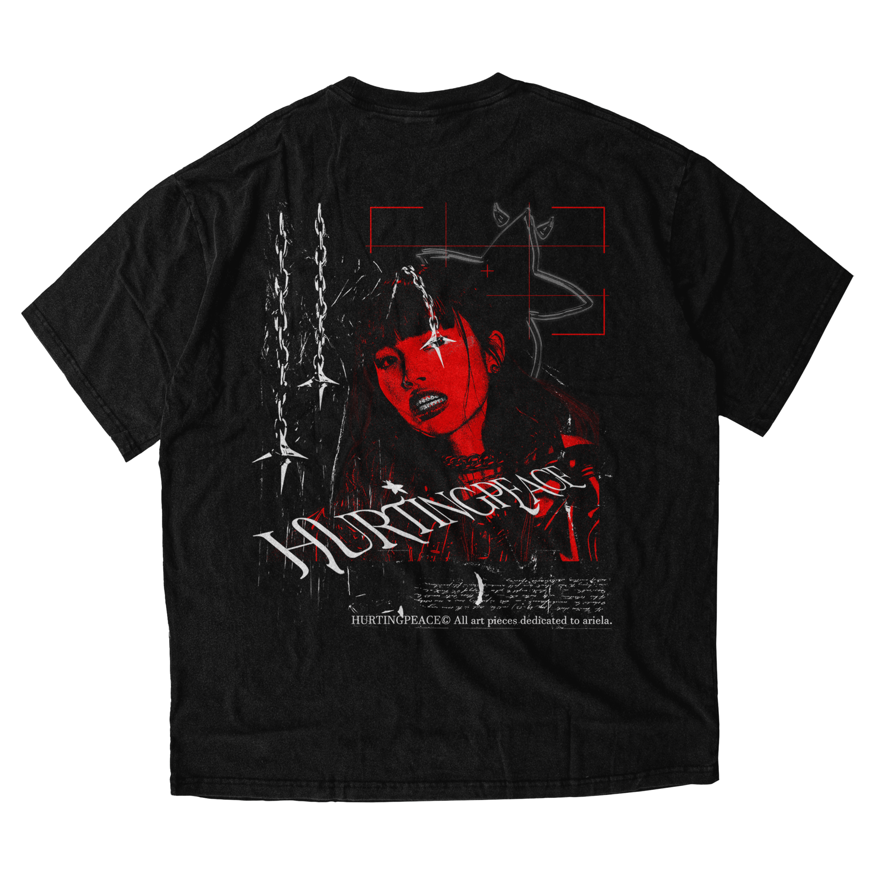 Camera Black Tee - HurtingPeace