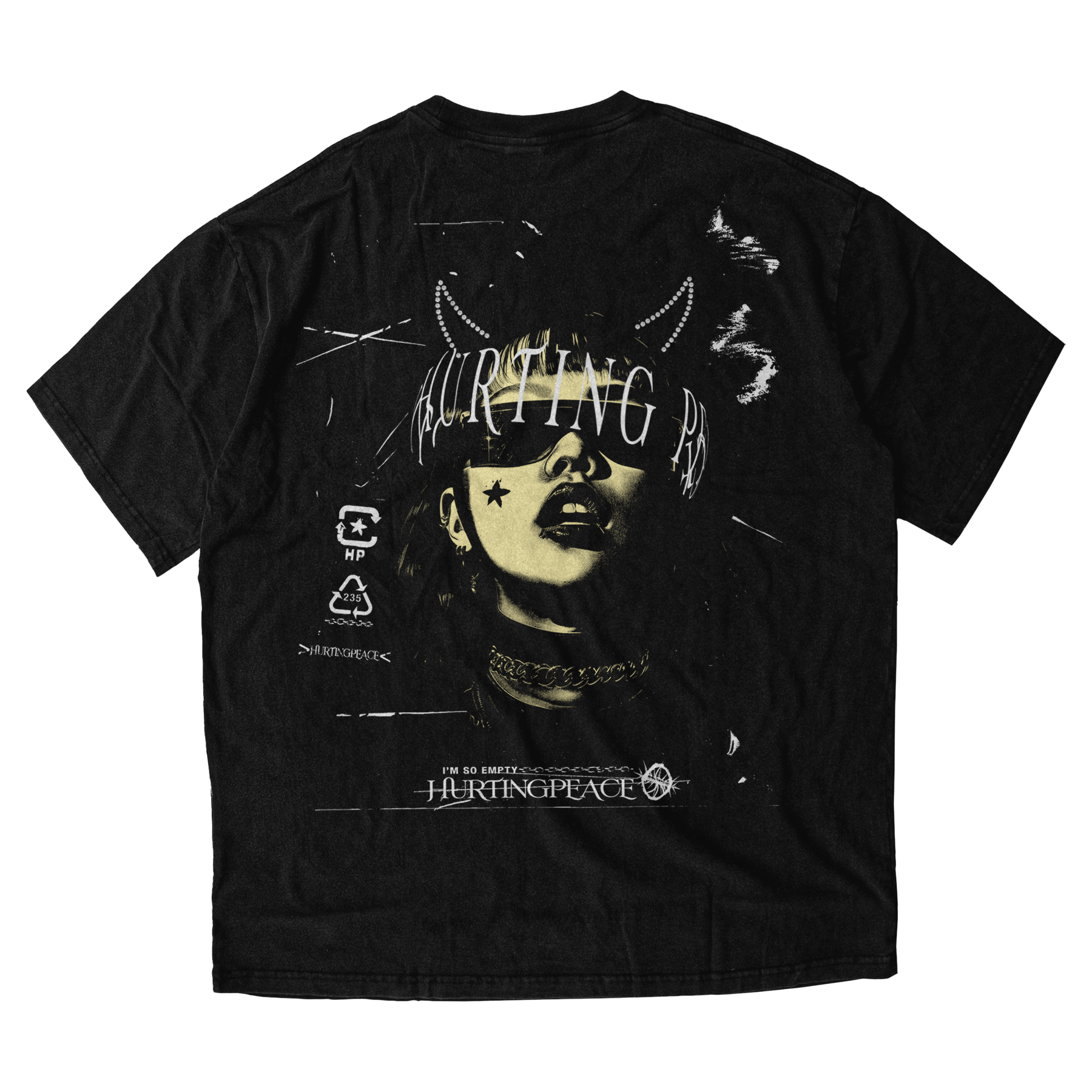 Empty Black Tee - HurtingPeace