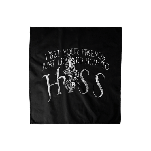 Hiss Black Bandana - HurtingPeace
