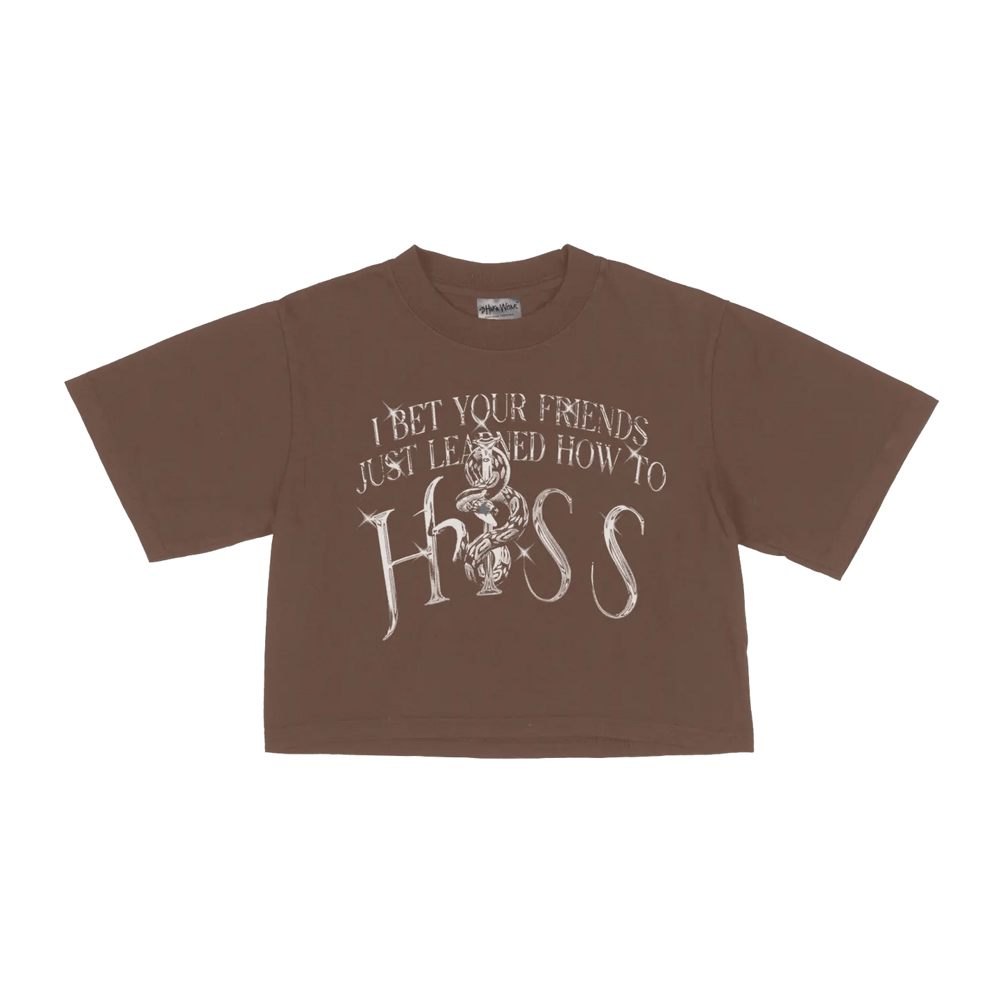 Hiss Brown Crop Top - HurtingPeace