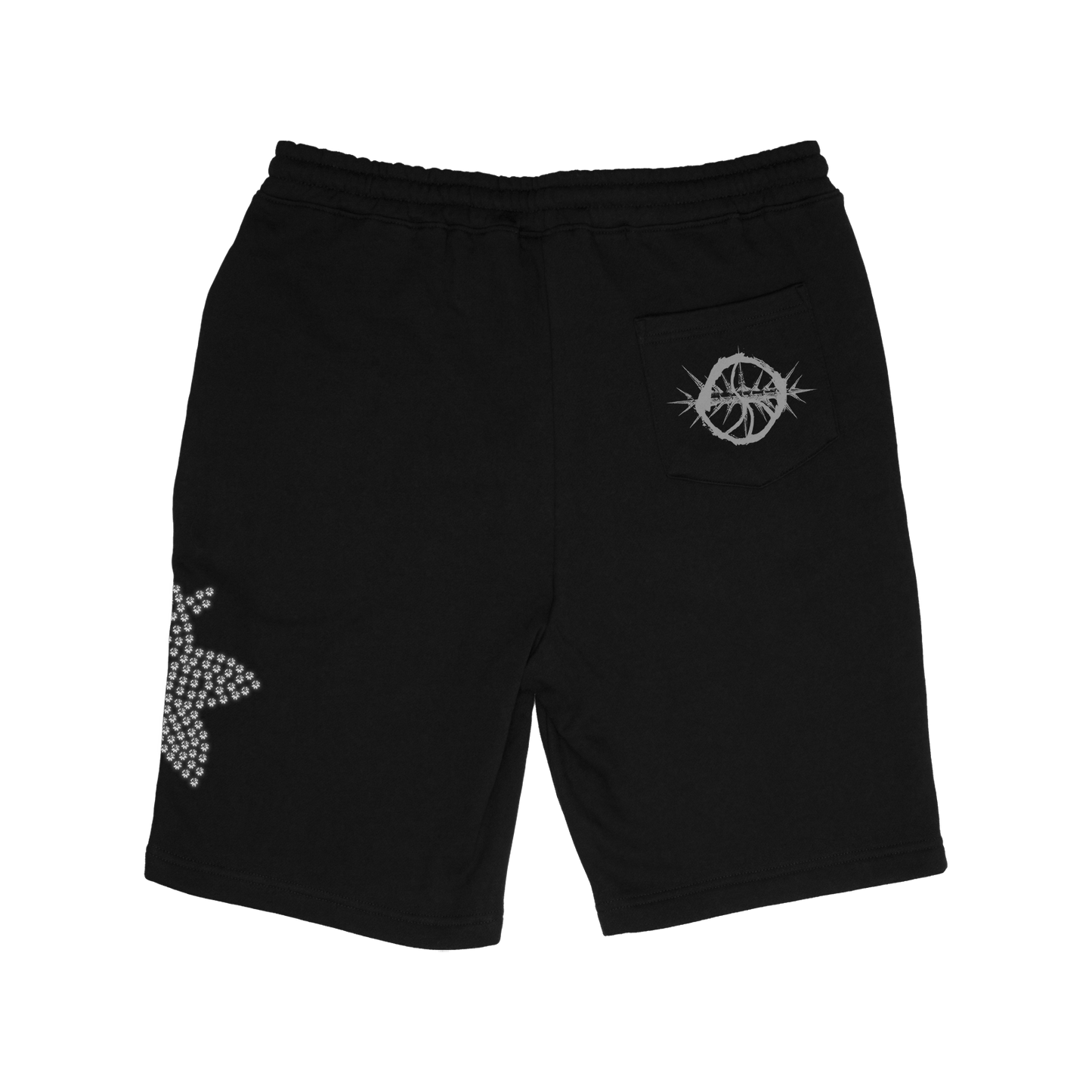 HurtingPeace Black Fleece Shorts - HurtingPeace