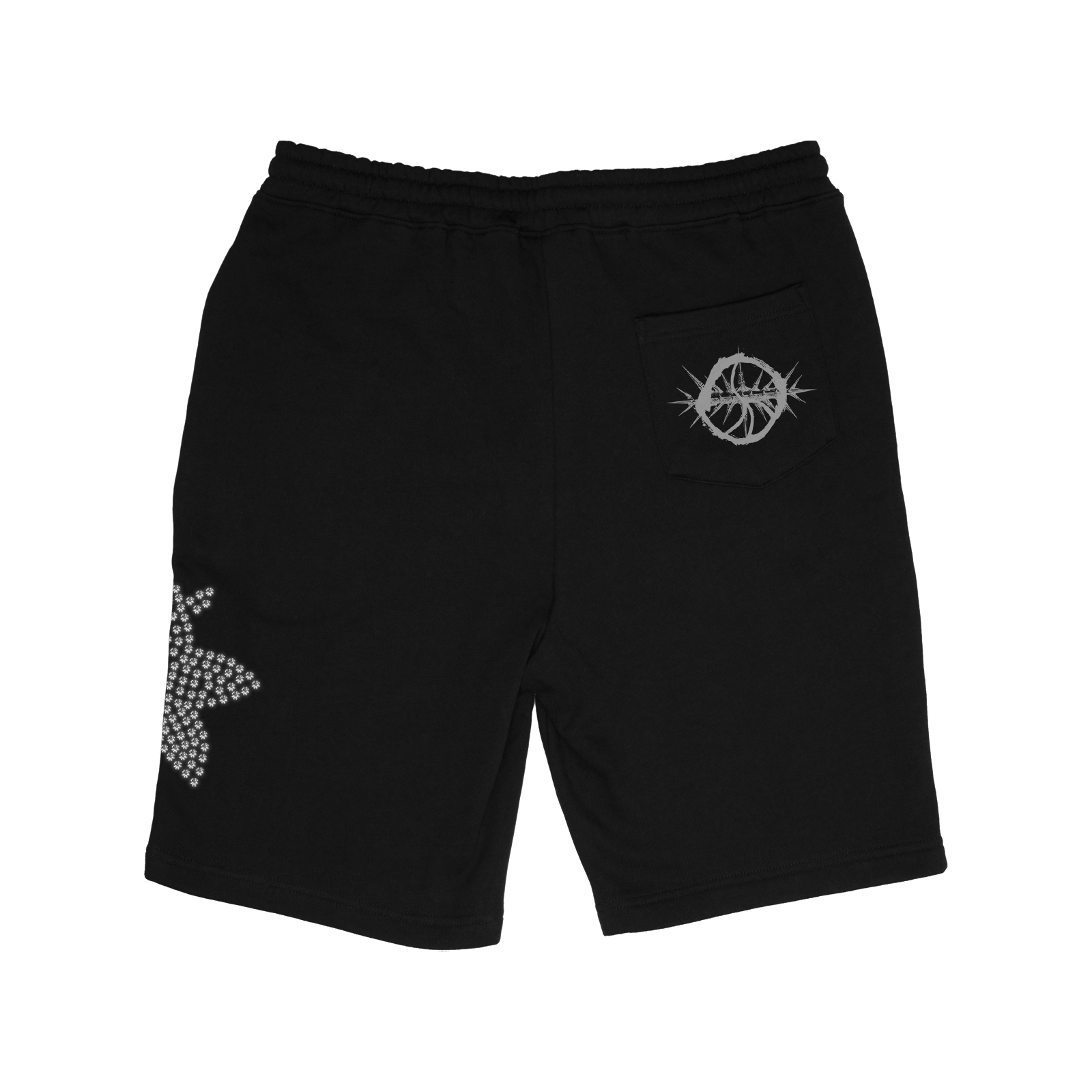 HurtingPeace Black Fleece Shorts - HurtingPeace