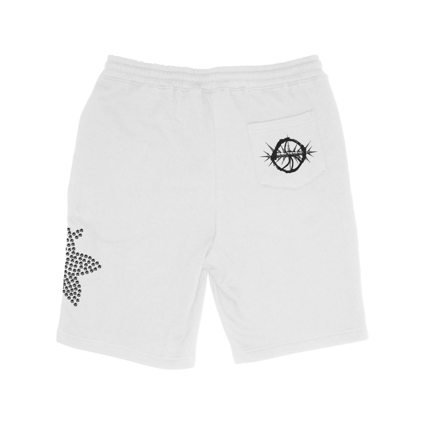 HurtingPeace White Fleece Shorts - HurtingPeace