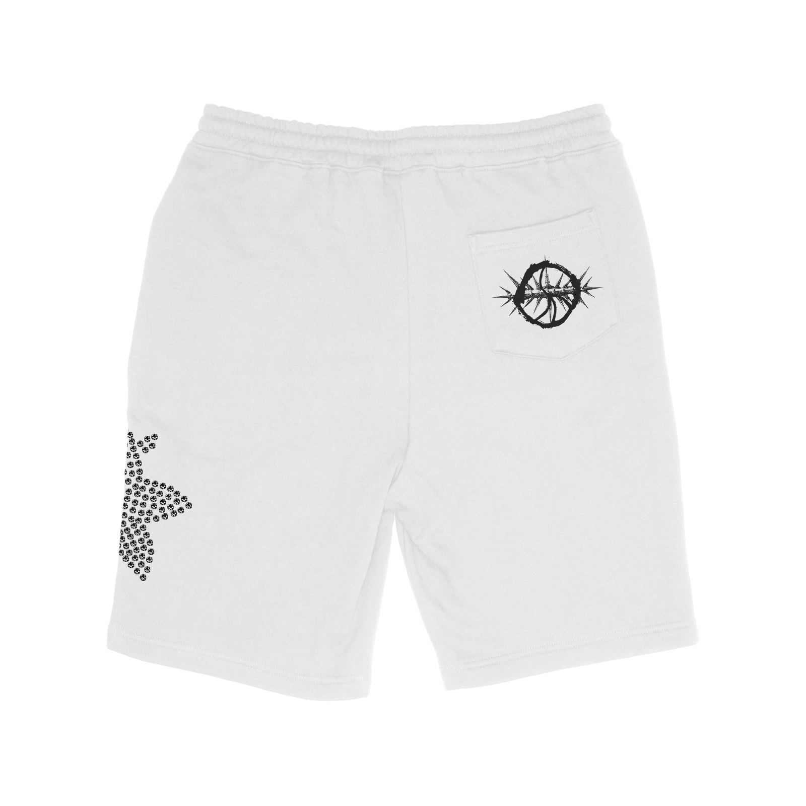 HurtingPeace White Fleece Shorts - HurtingPeace