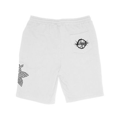 HurtingPeace White Fleece Shorts - HurtingPeace