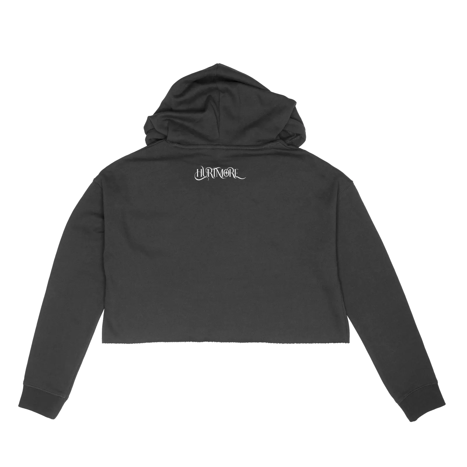 HURTMORE Black Crop Hoodie - HurtingPeace