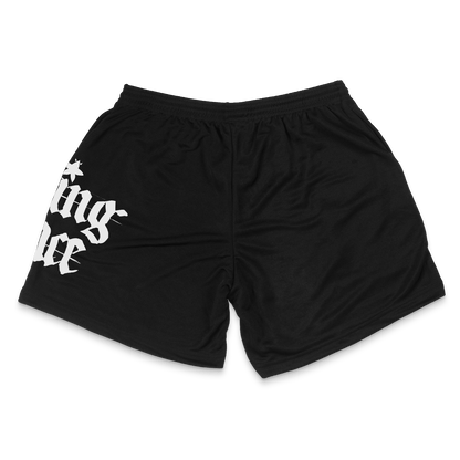 HURTMORE Black Poly Shorts - HurtingPeace