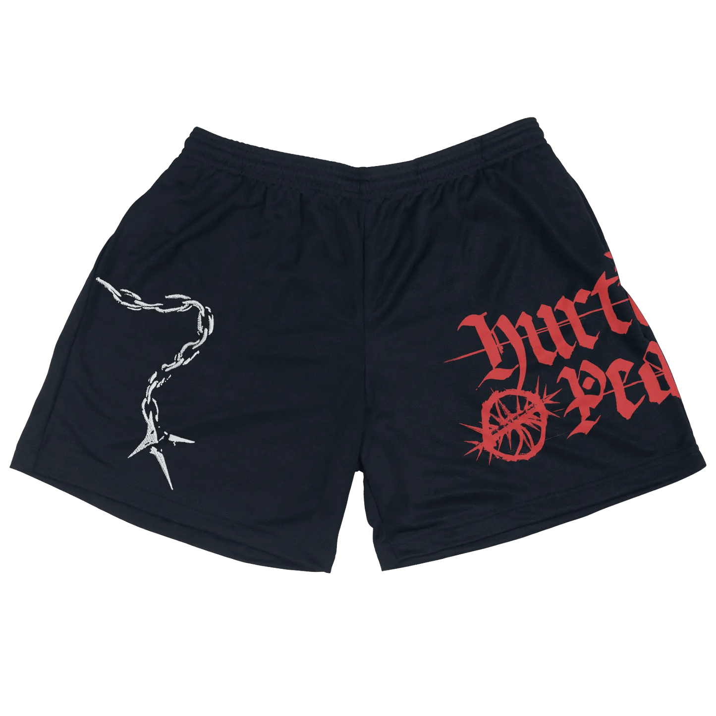HURTMORE Navy Poly Shorts - HurtingPeace