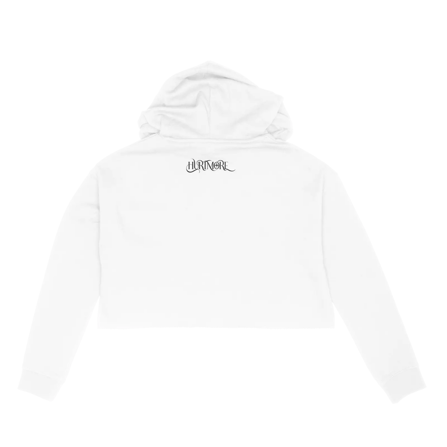 HURTMORE White Crop Hoodie - HurtingPeace