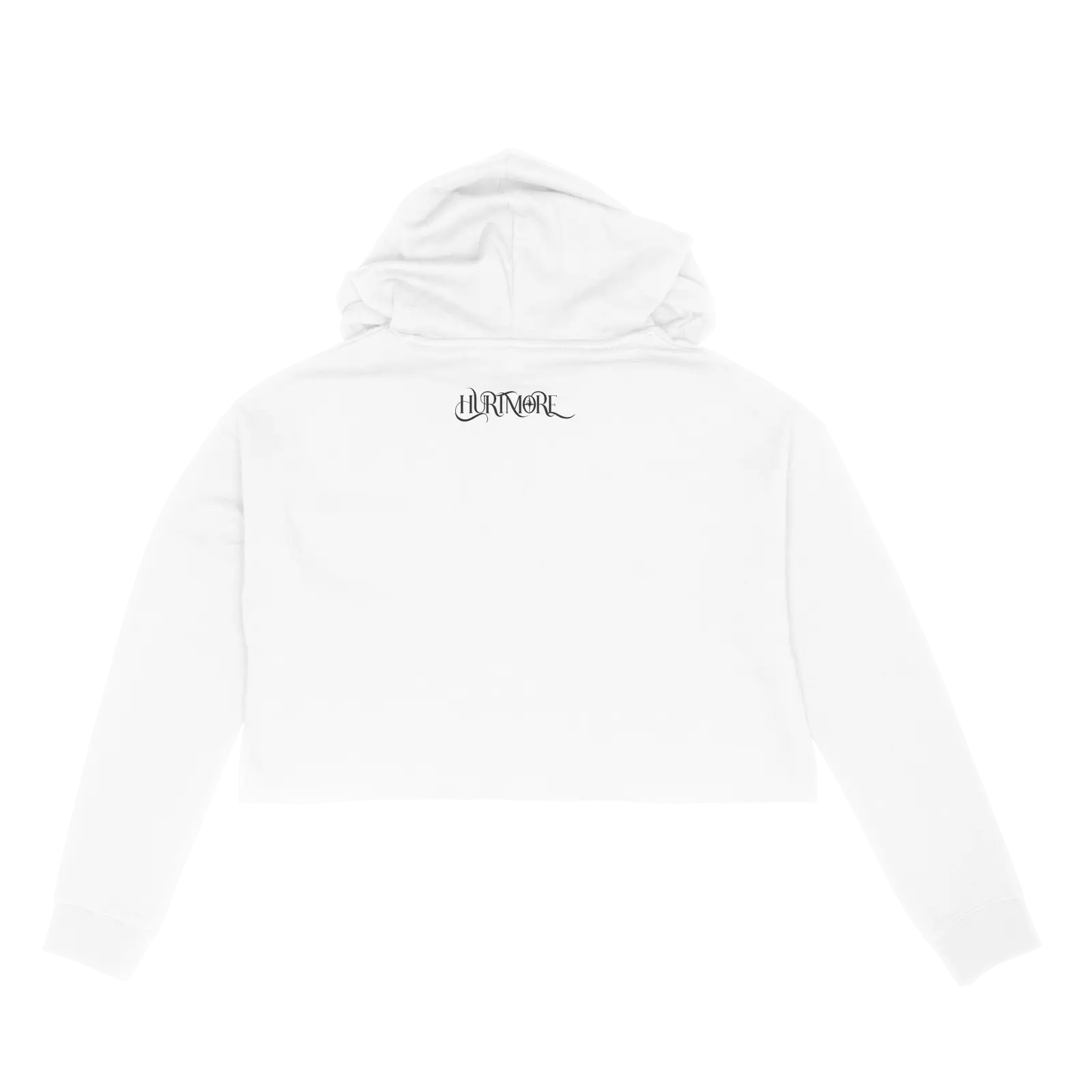 HURTMORE White Crop Hoodie - HurtingPeace