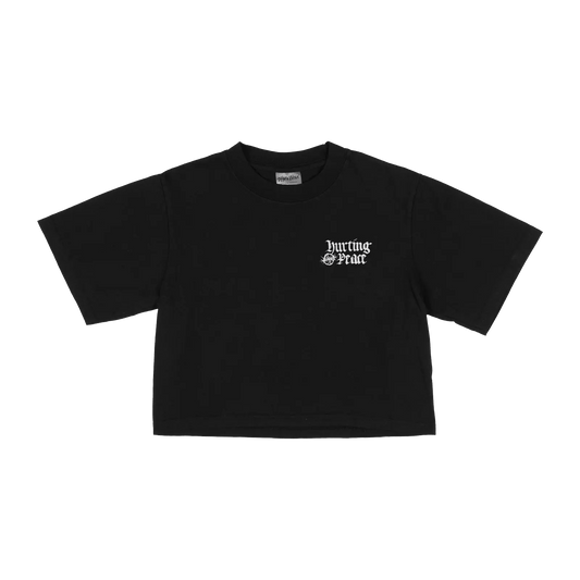 Peaceful Black Crop Top - HurtingPeace