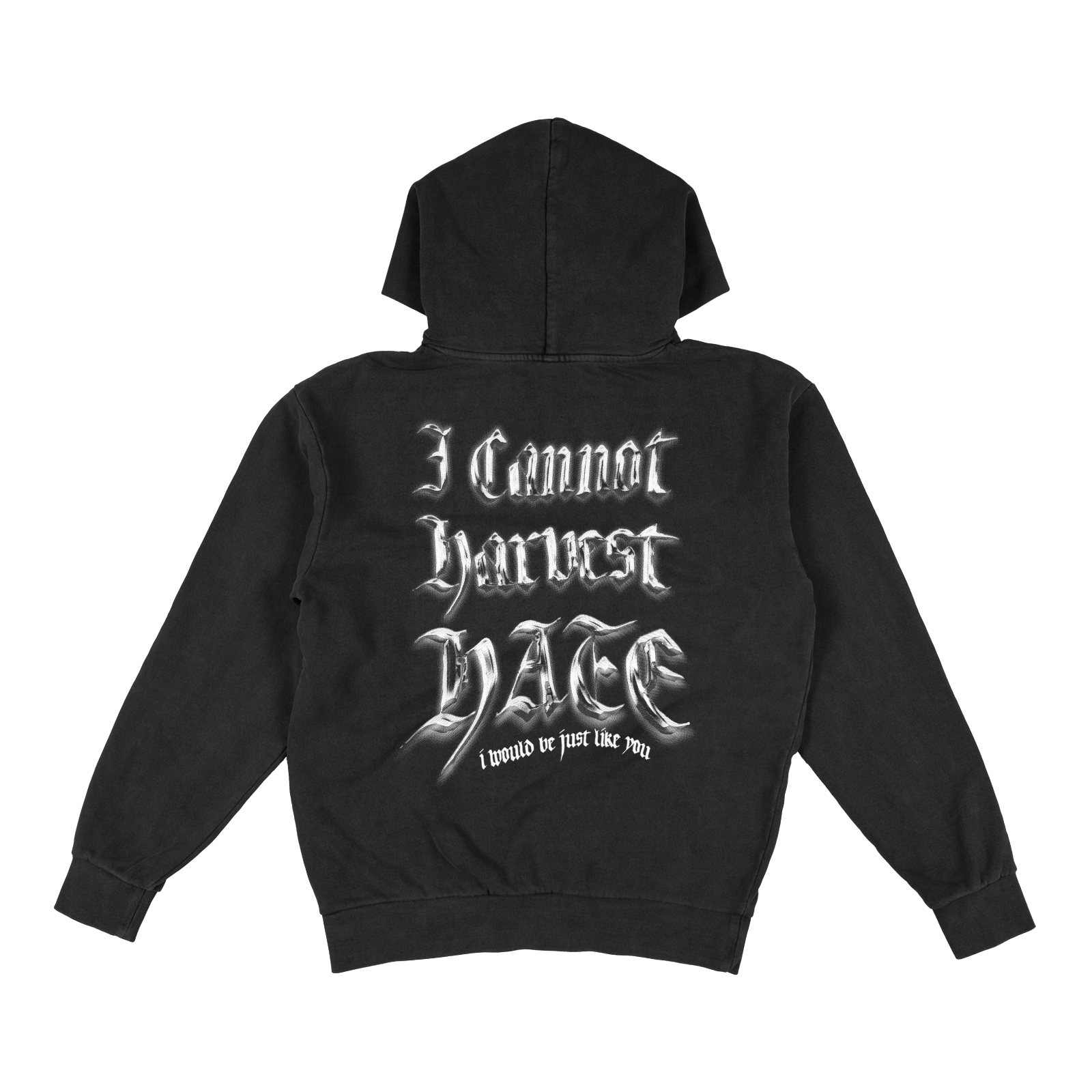 Peaceful Black Hoodie - HurtingPeace