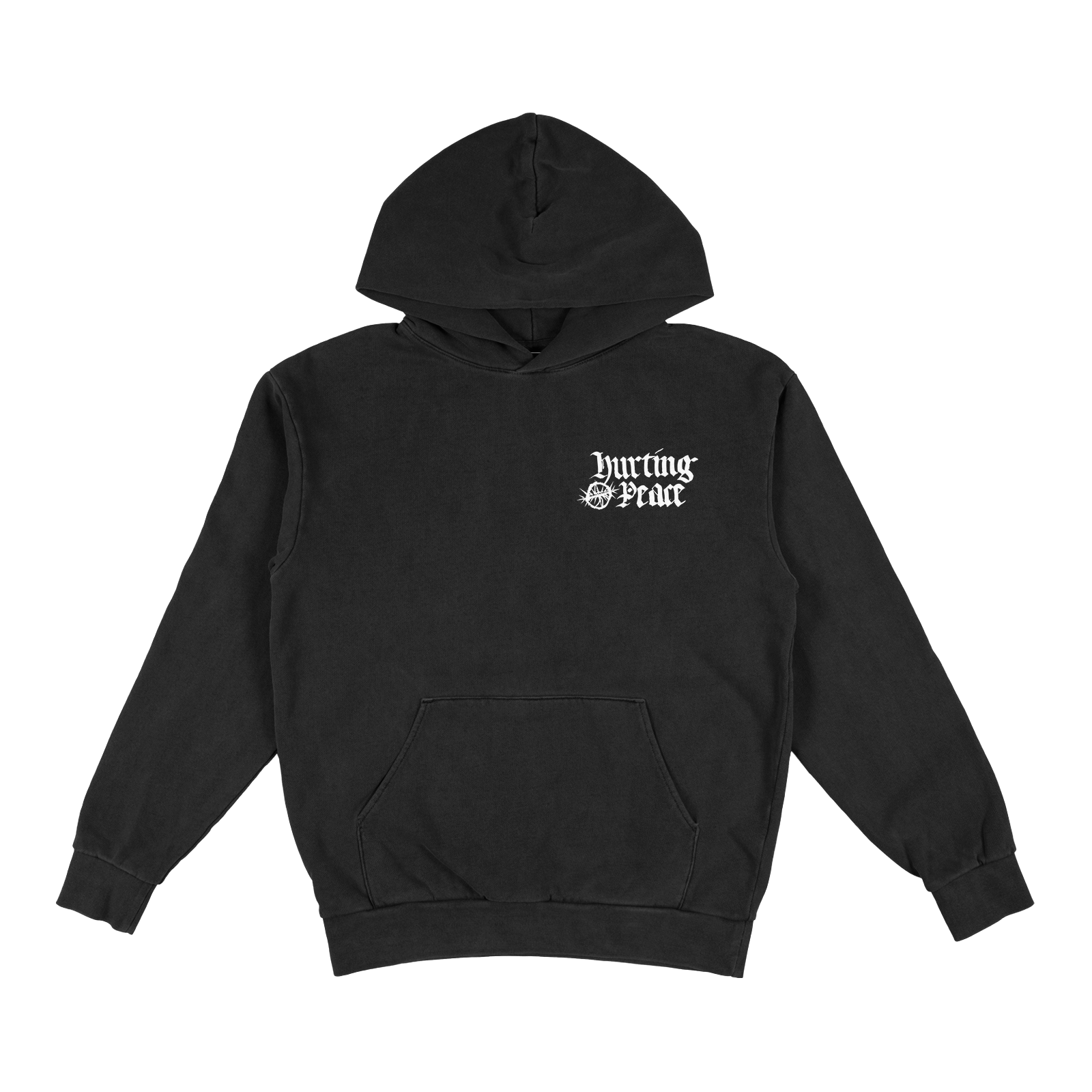 Peaceful Black Hoodie - HurtingPeace