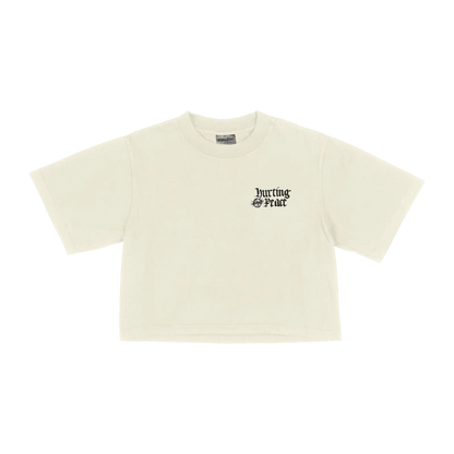 Peaceful Cream Crop Top - HurtingPeace