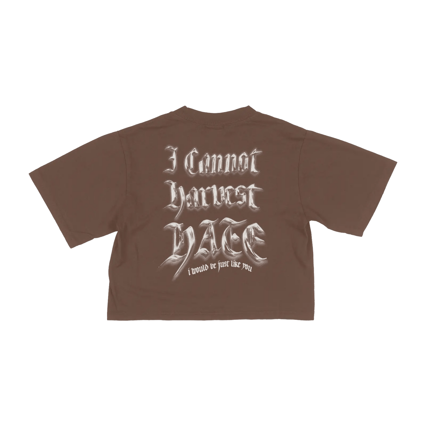 Peaceful Mocha Crop Top - HurtingPeace