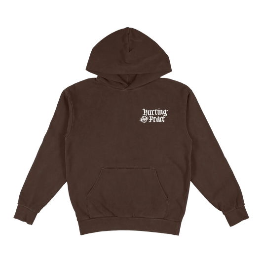 Peaceful Mocha Hoodie - HurtingPeace