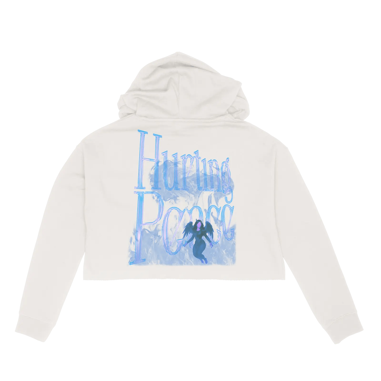 Pixie Cream Crop Hoodie - HurtingPeace