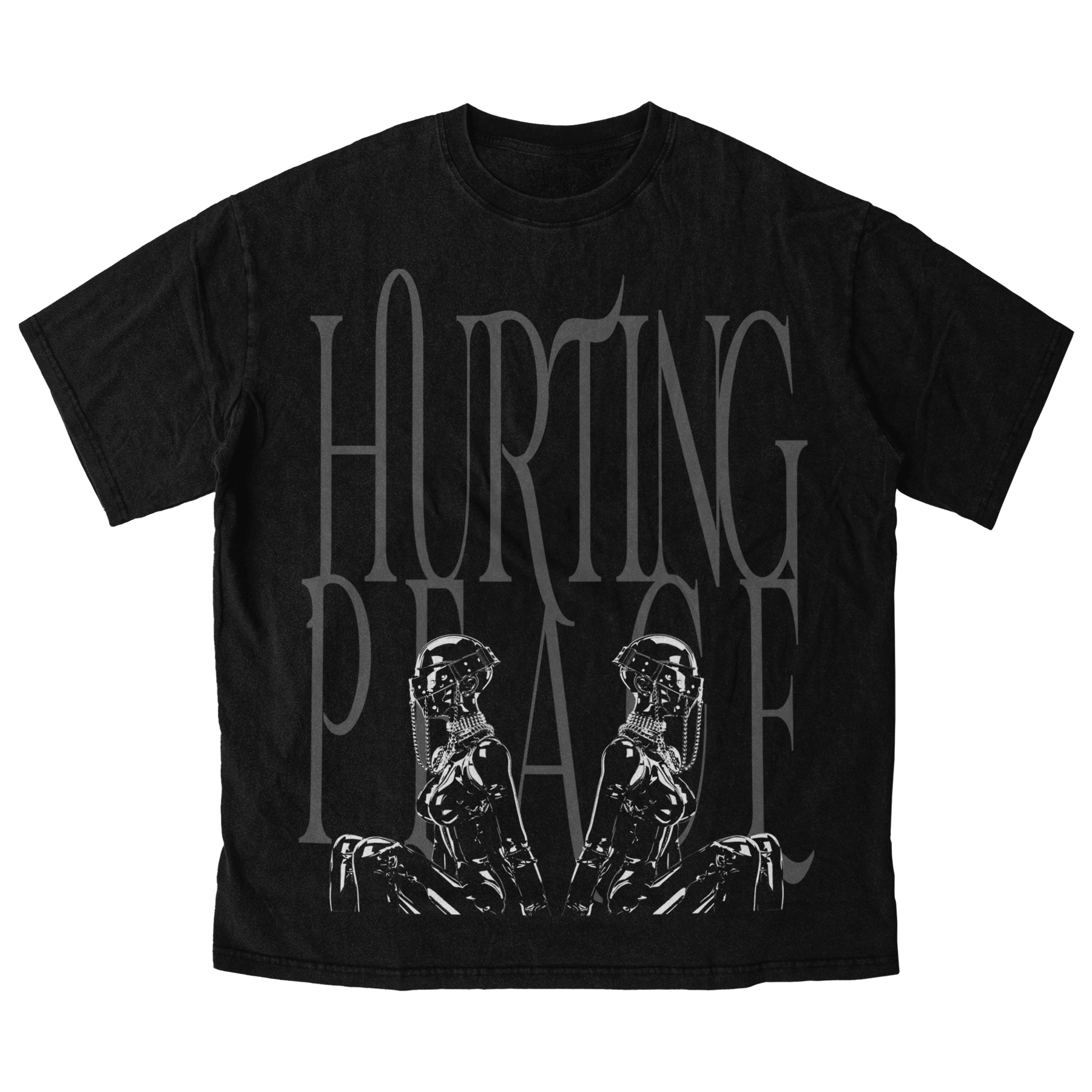 Title Black Tee - HurtingPeace