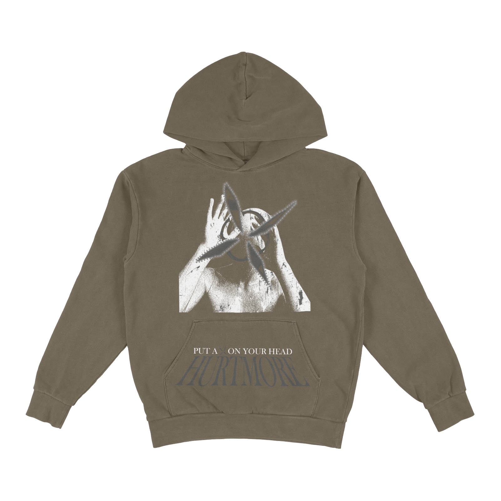 X - AXIS Olive Hoodie - HurtingPeace